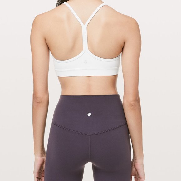 LULULEMON Flow Y Nulu Sports Bra White Sz 6/S - Picture 2 of 5